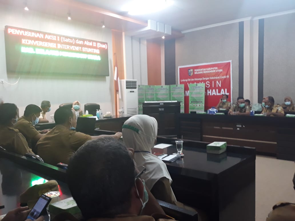 Rapat penyusunan aksi 1 dan 2 penanggulangan stunting tahun 2022.