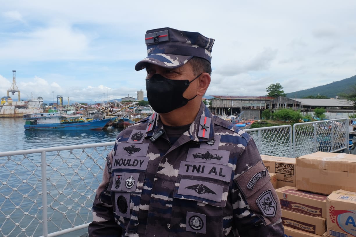 Danlantamal VIII, Laksamana Pertama Nouldy J Tangka, (Foto: PANTAU24.COM/Yegar Sahaduta).