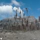 Kondisi Pulau Ruang pasca erupsi pada 16 dan 30 April 2024, (Foto: ZONAUTARA.com/Neno Karlina).