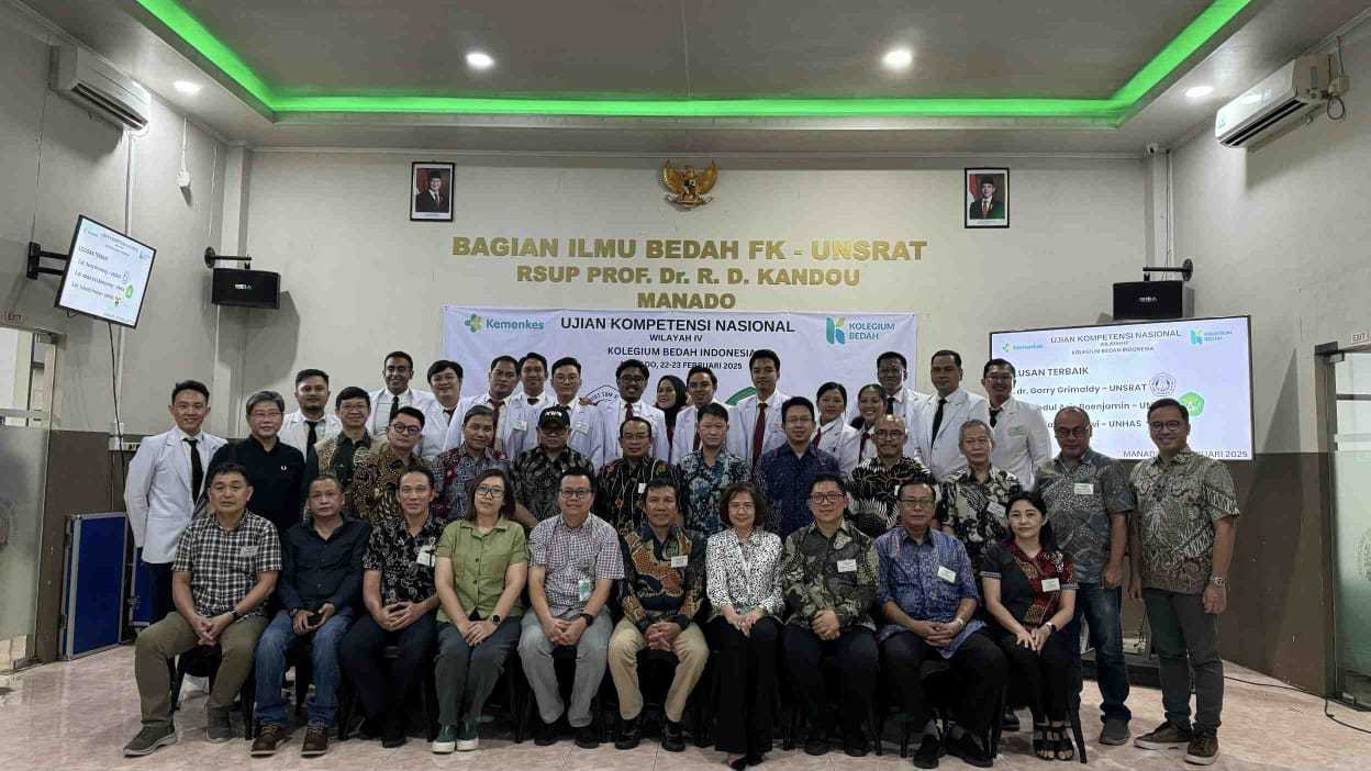 Bagian Bedah FK UNSRAT dan RSUP Prof. R.D. Kandou sukses gelar ujian kompetensi nasional wilayah IV