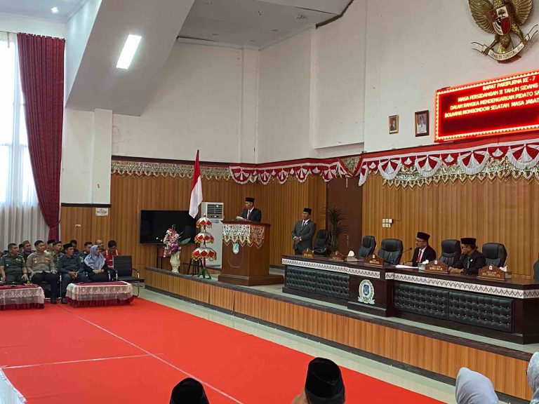 DPRD Bolsel gelar paripurna dengarkan pidato perdana, Arifin Olii apresiasi Iskandar-Deddy