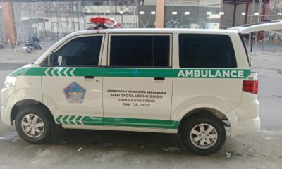 Bupati Sitaro pastikan dua Puskesmas di kepulauan terima bantuan ambulance