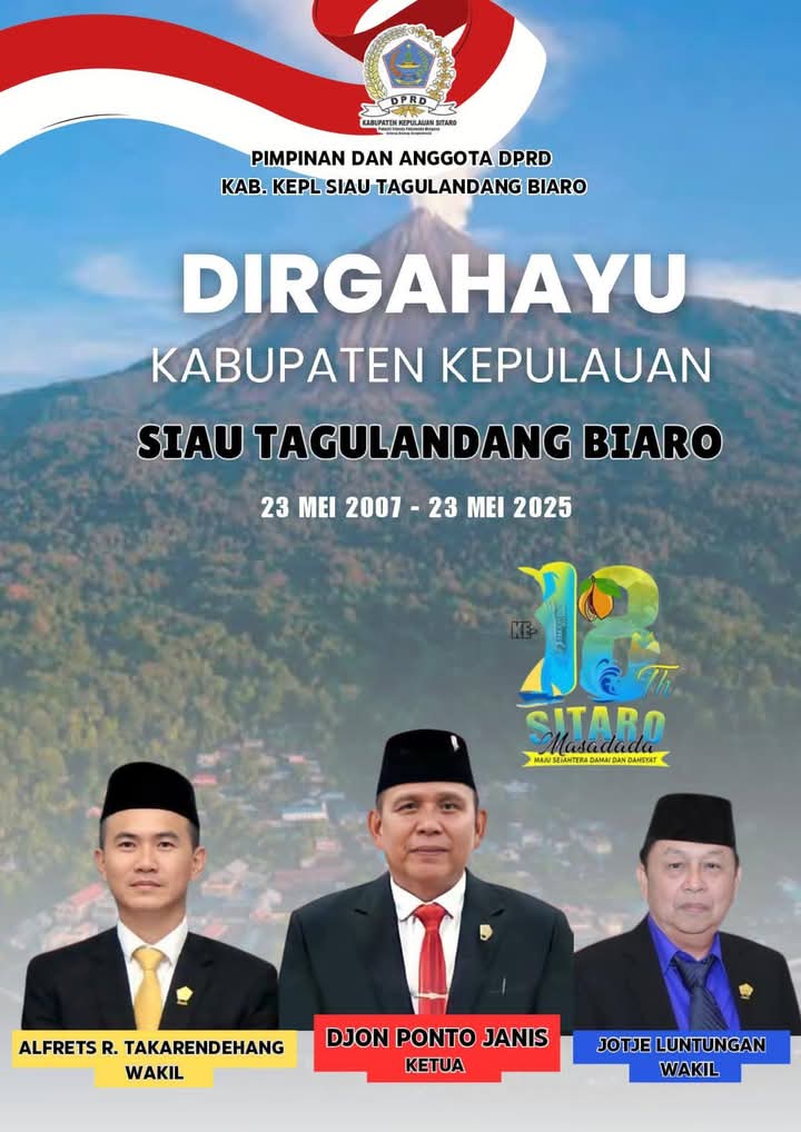 18 tahun Sitaro Berotonomi: DPRD dan warga sambut dengan harapan dan semangat baru