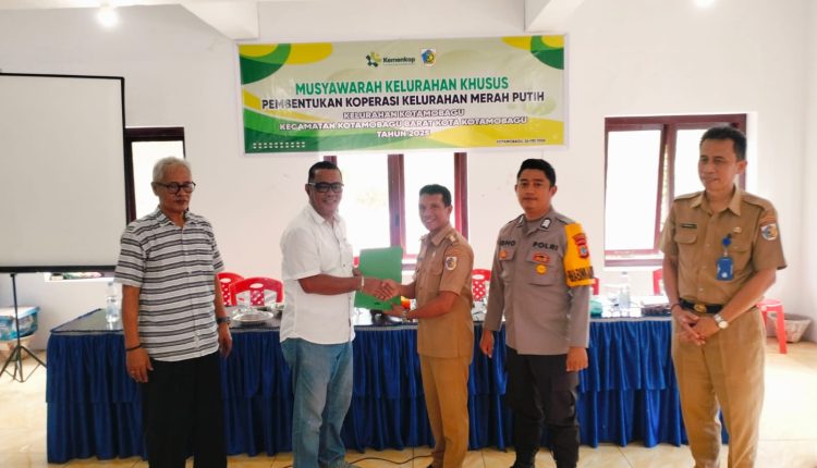 Kelurahan Kotamobagu gelar Muskelsus, bentuk Koperasi Merah Putih