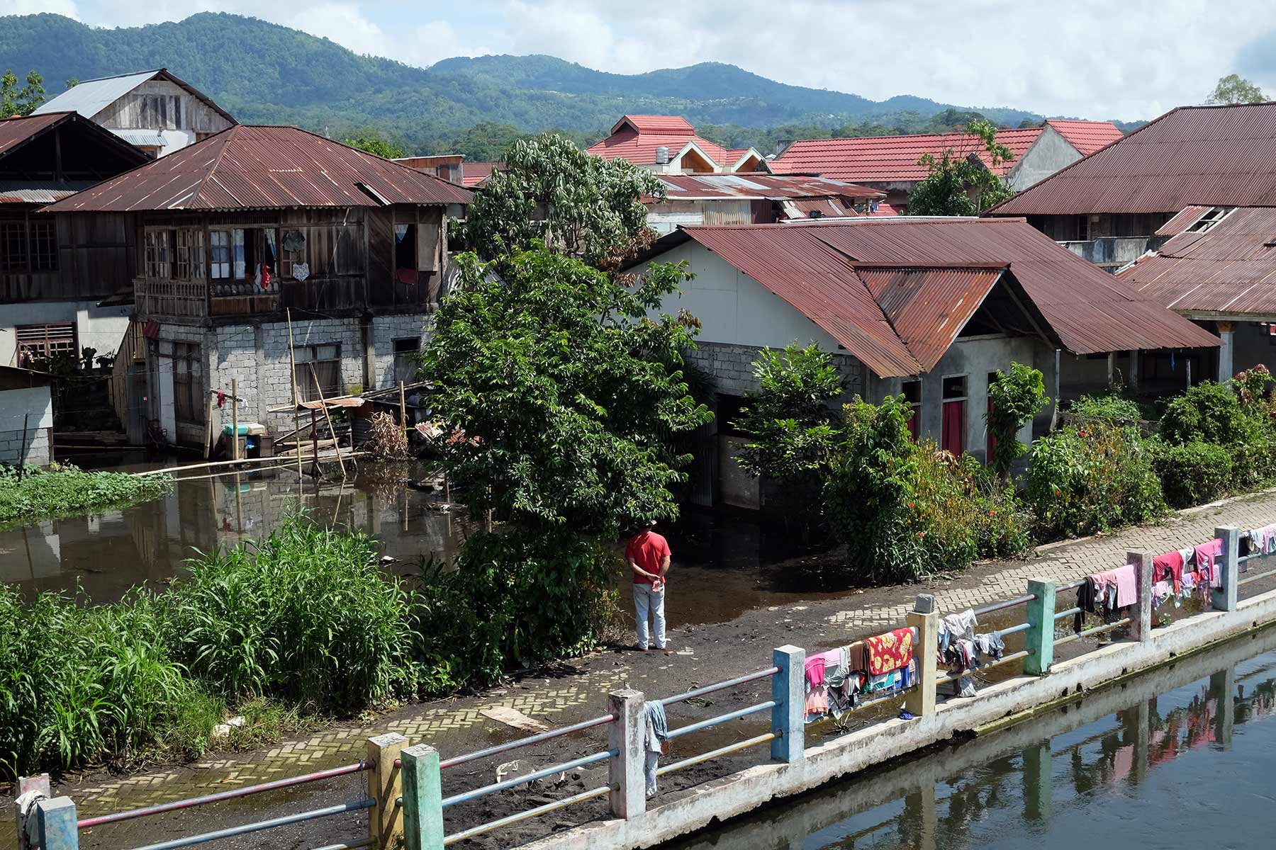 FOTO: Luapan air Danau Tondano masih rendam permukiman warga 7 danau tondano