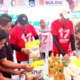 Tampak Bupati Bolsel H. Iskandar Kamaru, memantau GPM di Alun-alun ibukota Molibagu. (Dok pribadi).