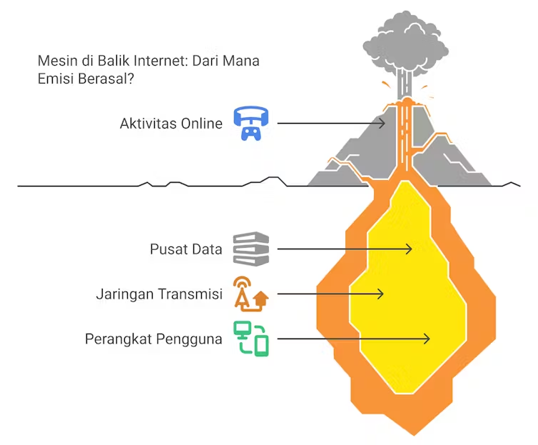 Mengenal jejak karbon digital di balik layar gadget kita