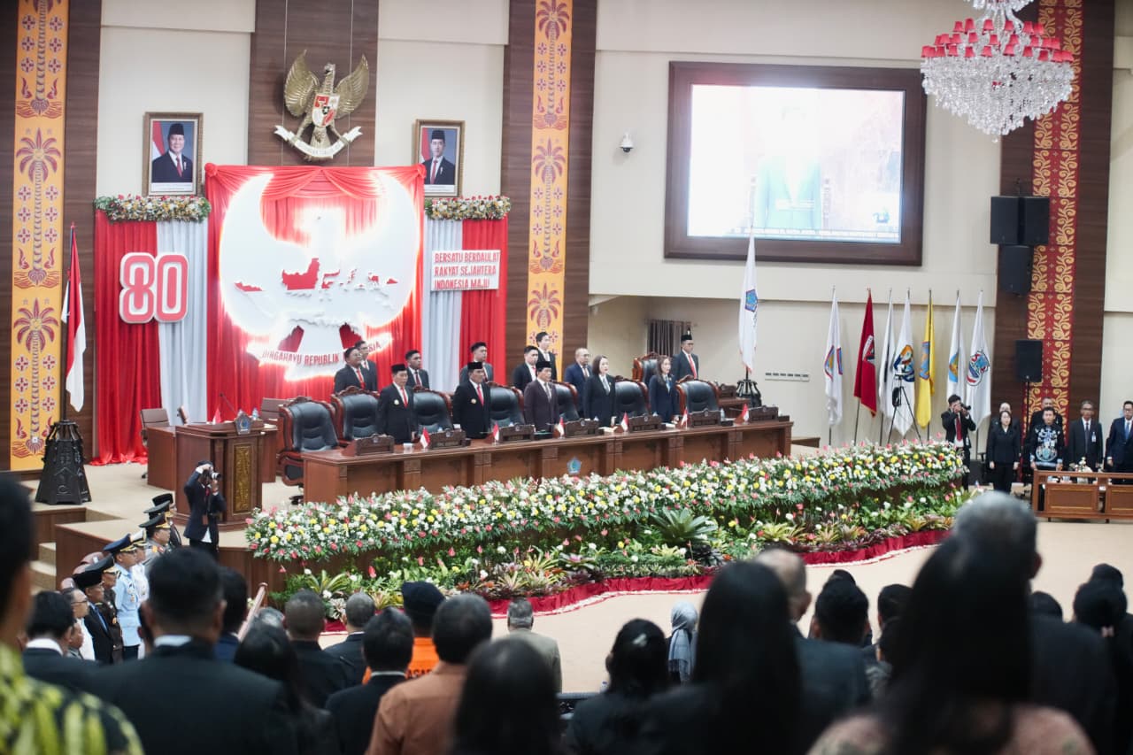 DPRD Sulut ikuti Sidang Tahunan MPR RI, dengarkan Pidato Presiden jelang HUT ke-80 RI