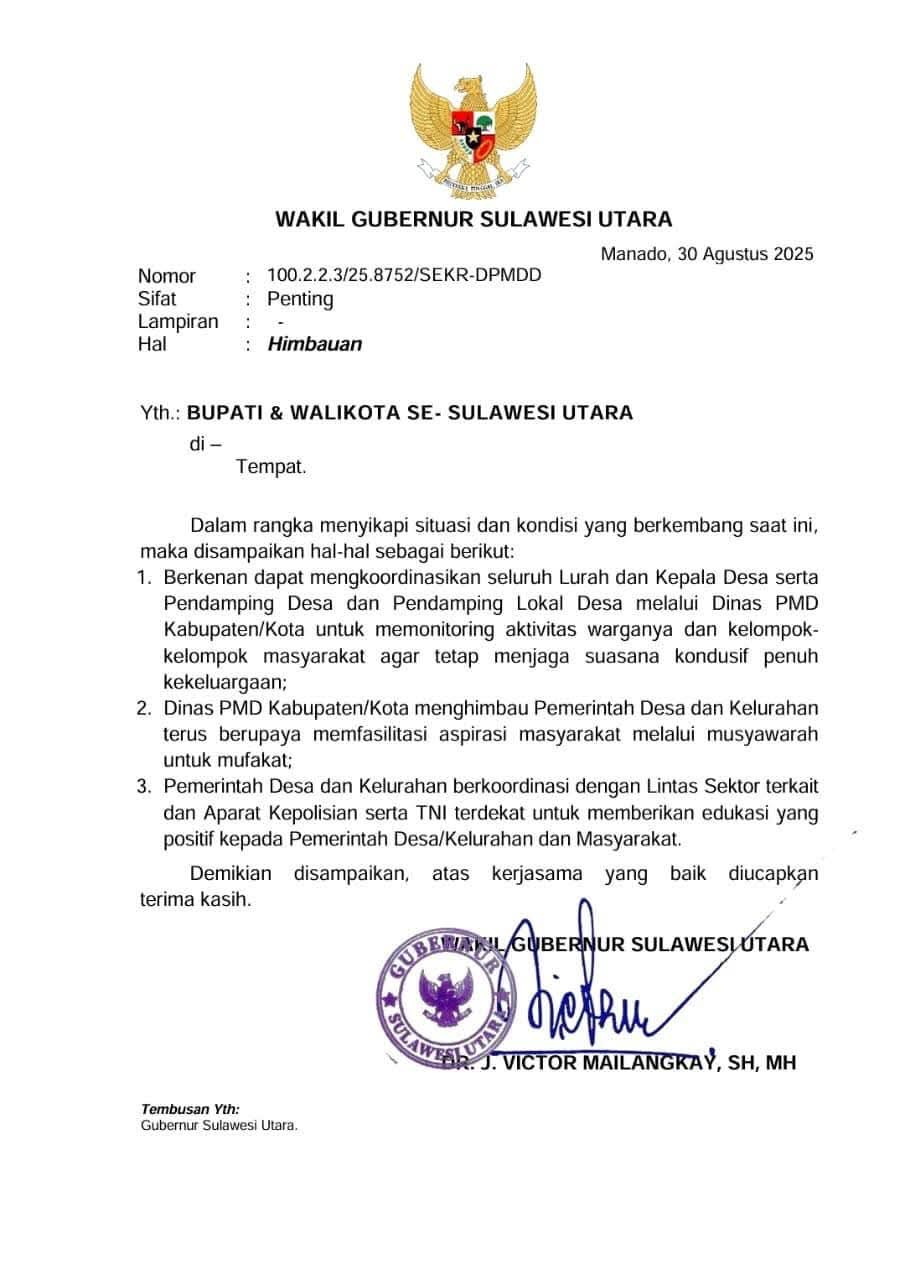Meredam gejolak nasional, Bupati Yusra imbau masyarakat Bolmong jaga kedamaian 8 Meredam gejolak nasional, Bupati Yusra imbau masyarakat Bolmong jaga kedamaian