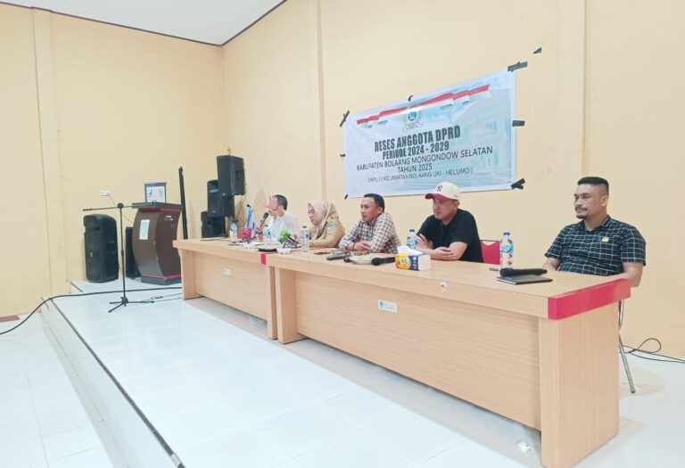 Keluhan infrastruktur menggema di reses DPRD Bolsel Dapil I: Fadli Tuliabu Cs siap kawal