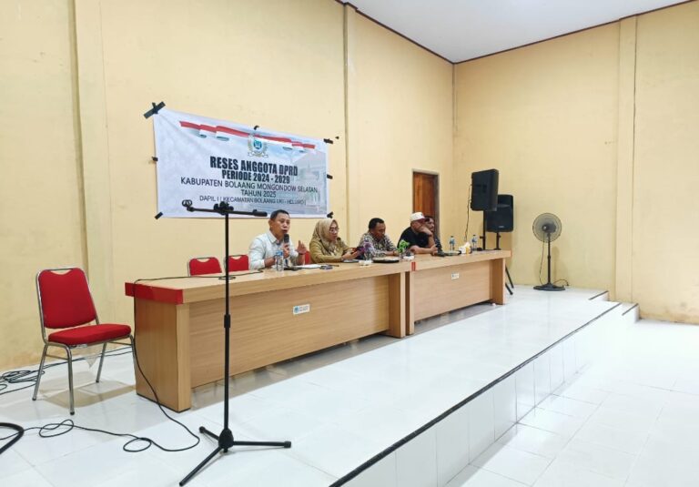 Keluhan infrastruktur menggema di reses DPRD Bolsel Dapil I: Fadli Tuliabu Cs siap kawal