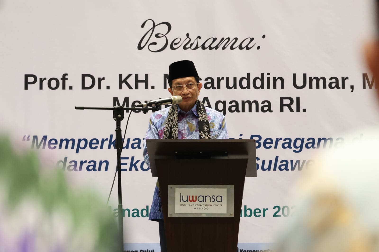 Didampingi Victor Mailangkay, Menag Nasaruddin Umar perkuat moderasi beragama di Sulut 9 Didampingi Victor Mailangkay, Menag Nasaruddin Umar perkuat moderasi beragama di Sulut