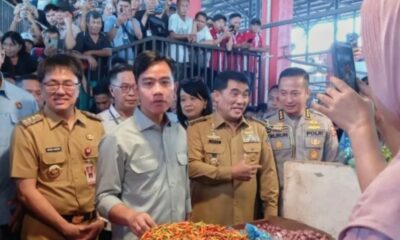 Di Pasar Bersehati Manado, Wapres Gibran pastikan harga bahan pokok stabil jelang Nataru
