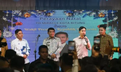Wapres Gibran pastikan Natal damai di Bitung, apresiasi toleransi di Sulawesi Utara