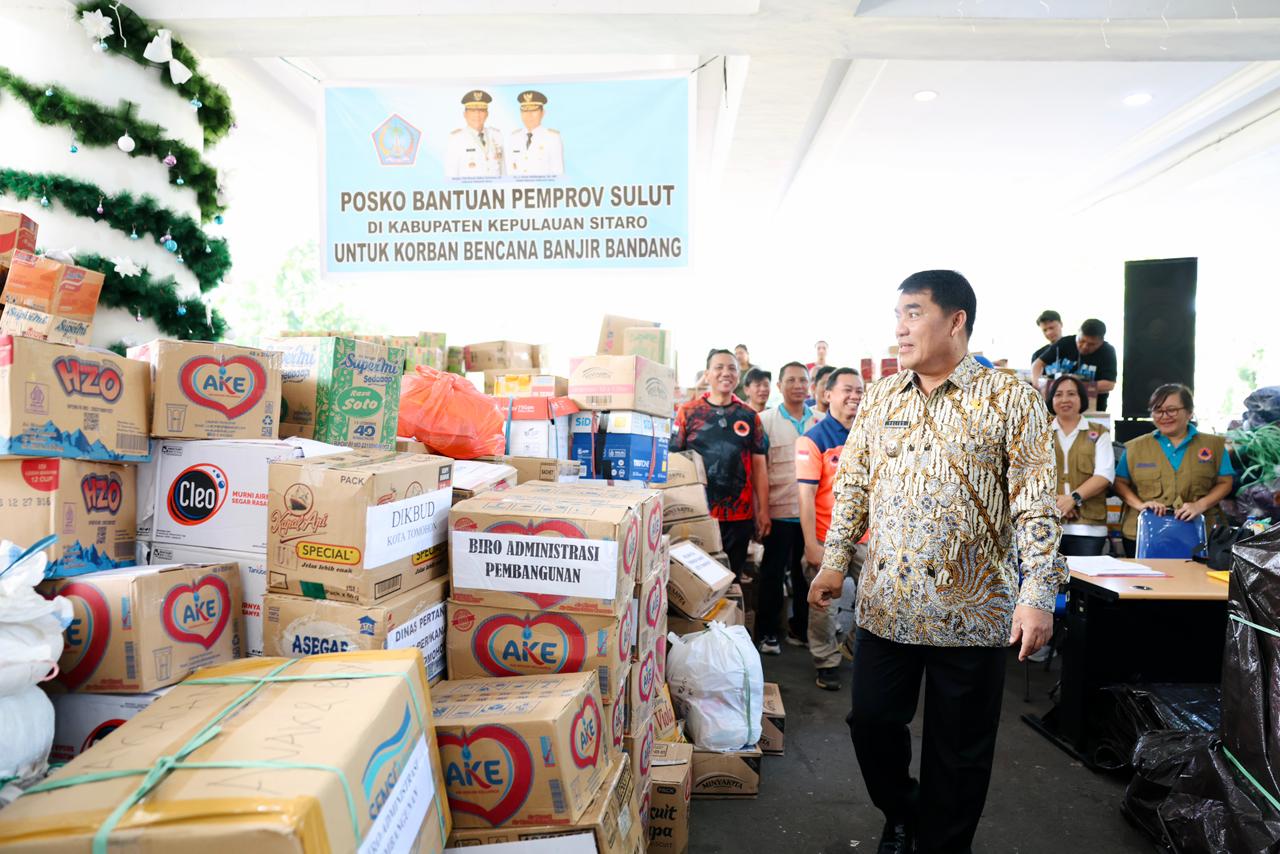 Gubernur Sulut lepas ribuan bantuan dari logistik hingga medis untuk korban banjir bandang Siau