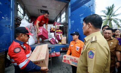 Yulius Selvanus kirim 500 personel dan bantuan logistik untuk korban banjir di Siau
