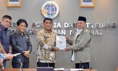 Gubernur Sulut terima persetujuan RTRW 2025–2044 dari Menteri ATR BPN