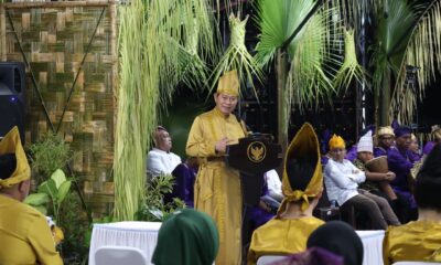 Kenakan busana adat Laku Tepu, Wagub Sulut hadiri HUT ke-601 Sangihe dan upacara Tulude 2026