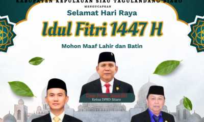 DPRD Sitaro ajak warga Rayakan Idul Fitri 1447 H dengan kesederhanaan dan hikmat