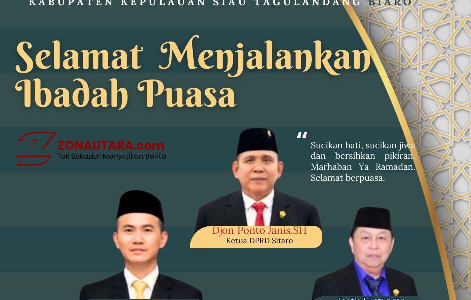 Pimpinan dan Anggota DPRD Sitaro Sampaikan Ucapan Selamat Menjalankan Ibadah Puasa