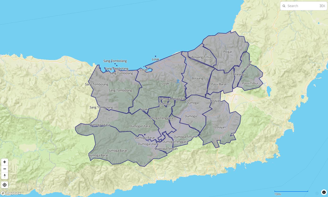 Bolaang Mongondow: "Raksasa" geografis yang menguasai 22,72 persen daratan Sulawesi Utara 8 bolaang mongondow